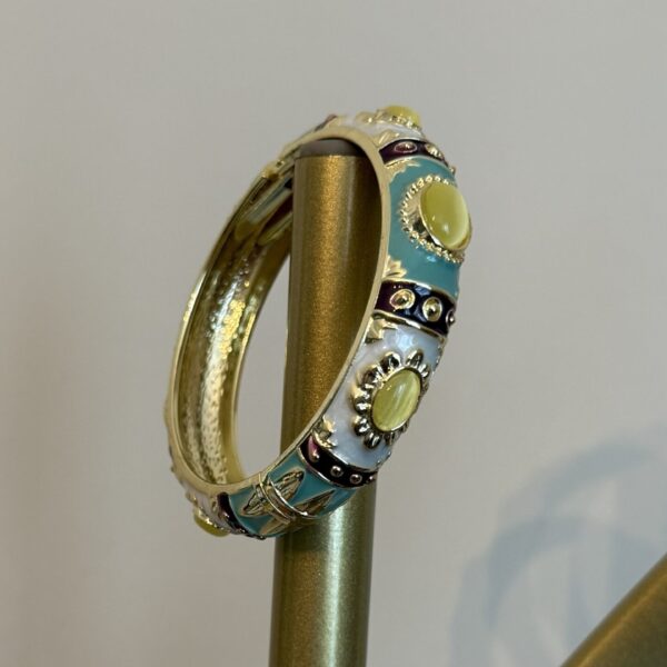 Çelik mineli mıknatıslı sarı yeşil kalın kelepçe