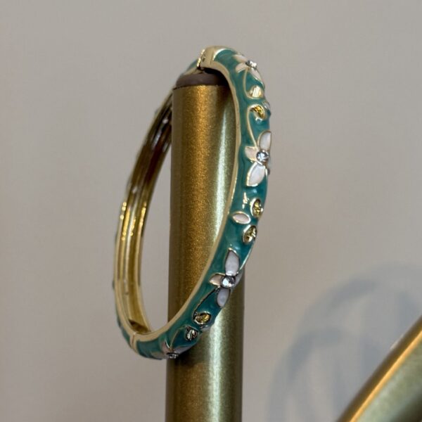 Çelik mineli mıknatıslı yeşil beyaz kelepçe