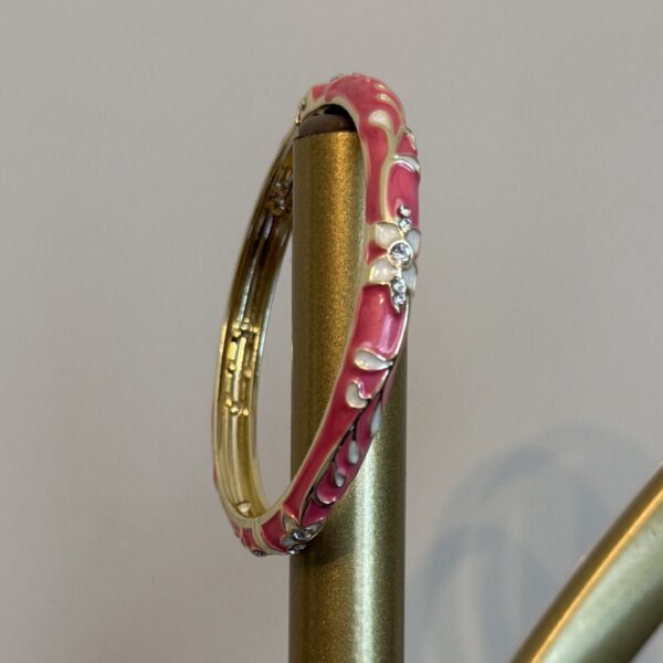 Çelik mineli mıknatıslı pembe beyaz kelepçe